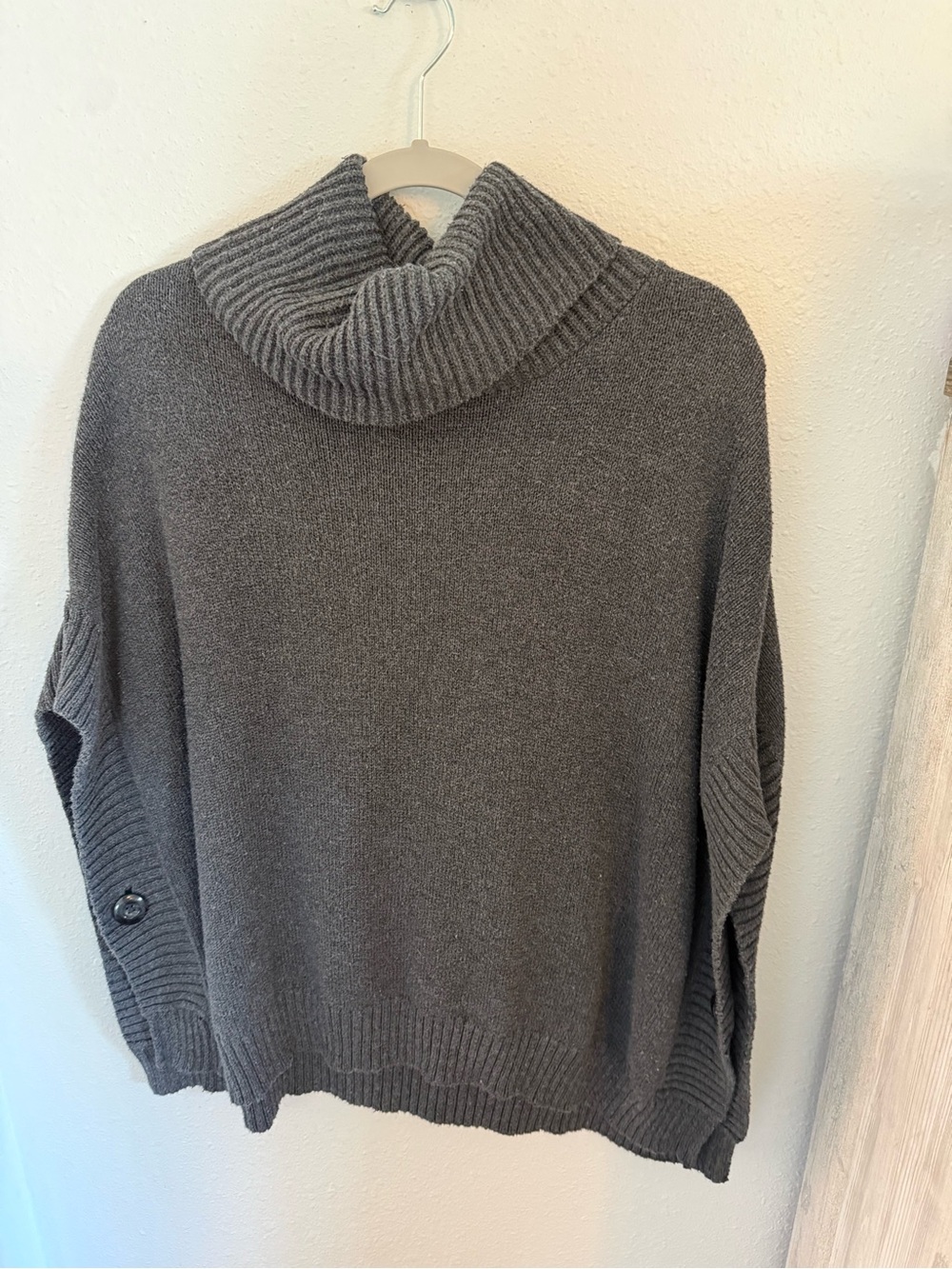 Old Navy Charcoal Gray Cowl Neck Sweater